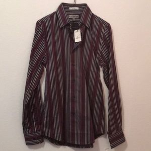 Express stripped button down dress shirt.